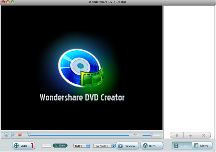 Wondershare dvd creator software